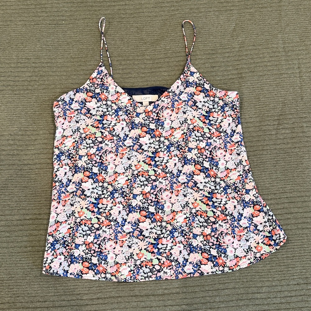 LOFT Multicolor Floral Camisole